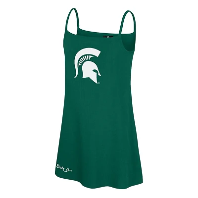 Robe débardeur Brook pour filles et jeunes Michigan State Spartans Colosseum Green