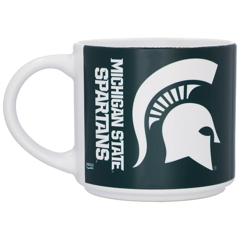 Indigo Falls Michigan State Spartans Two Pack 14oz Stackable Mug Set