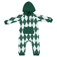 Barboteuse à capuche pour bébé Colosseum Green Michigan State Spartans The Dealio