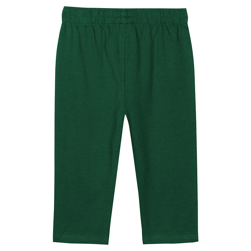 Ensemble body et pantalon double up vert chasseur pour bébé, motif Spartans de l'Université d'État du Michigan