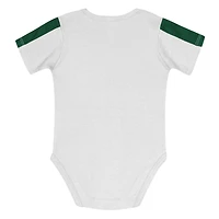 Infant Outerstuff Green/White Michigan State Spartans Double Down Bodysuit and Pants 3-Piece Set
