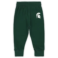 Ensemble sweat à capuche et pantalon de survêtement colorblock pour bébé Wes & Willy Michigan State Spartans