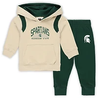 Ensemble sweat à capuche et pantalon de survêtement colorblock pour bébé Wes & Willy Michigan State Spartans