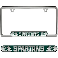 Cadre de plaque d'immatriculation en relief des Spartans de l'État du Michigan