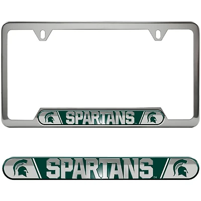Logo Brands  Michigan State Spartans Embossed License Plate Frame
