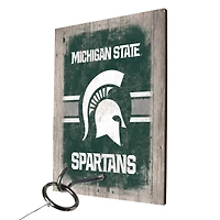 Jeu de lancer d'anneaux des Spartans de l'État du Michigan avec logo