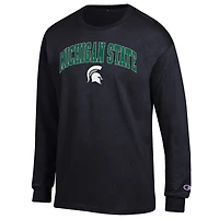 Men's Champion Michigan State Spartans Arch Over Logo Long Sleeve T-Shirt