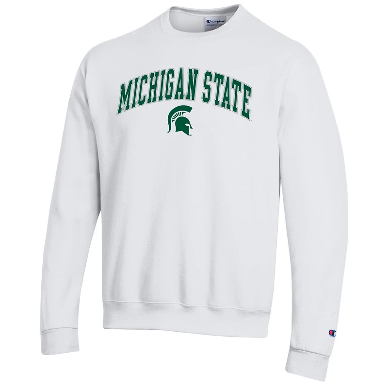 Men's Champion Michigan State Spartans Arch Over Logo Pullover Sweatshirt