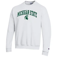 Men's Champion Michigan State Spartans Arch Over Logo Pullover Sweatshirt