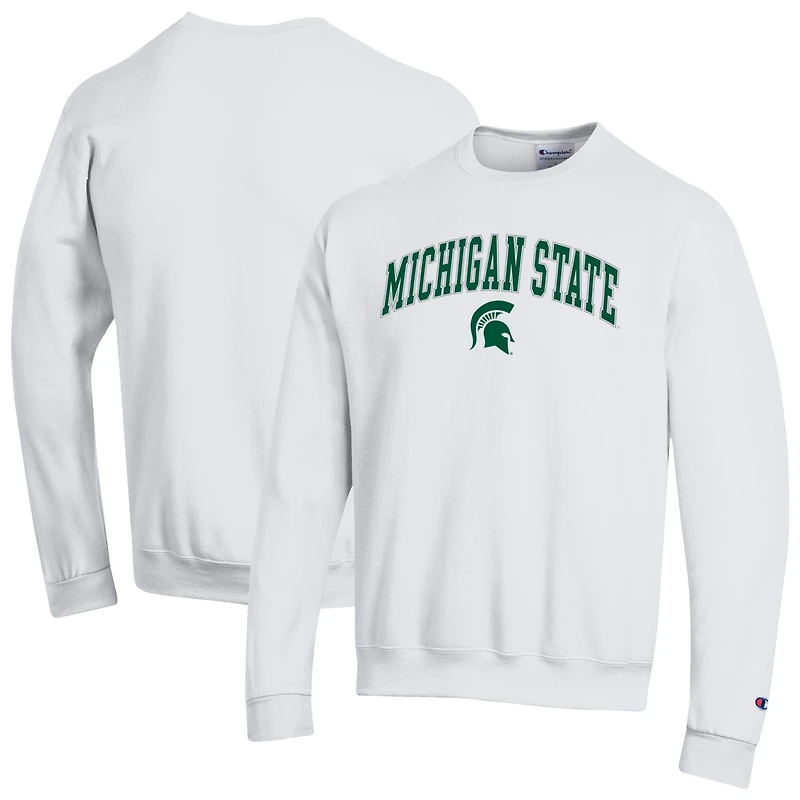Men's Champion Michigan State Spartans Arch Over Logo Pullover Sweatshirt