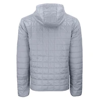 Veste à capuche zippée intégrale Cutter & Buck noire Michigan State Spartans Rainier Eco PrimaLoft pour homme