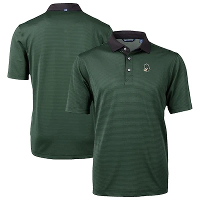 Men's Cutter & Buck  Hunter Green/Black Michigan State Spartans DryTec Virtue Eco Pique Recycled Polo