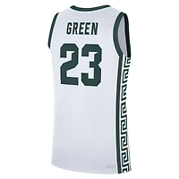 Maillot de basket-ball réplique performance Nike Draymond vert et blanc pour homme Michigan State Spartans