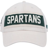 Casquette réglable '47 Cream Michigan State Spartans Crossroad MVP pour homme
