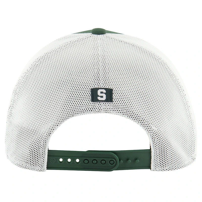 Casquette ajustable Downburst Trucker verte Michigan State Spartans '47 pour homme
