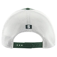 Casquette ajustable Downburst Trucker verte Michigan State Spartans '47 pour homme