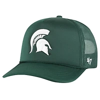 Men's '47 Green Michigan State Spartans Foam Front Mesh Trucker Snapback Hat