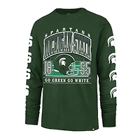Men's '47  Green Michigan State Spartans Go Big Long Sleeve T-Shirt