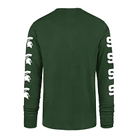 Men's '47  Green Michigan State Spartans Go Big Long Sleeve T-Shirt
