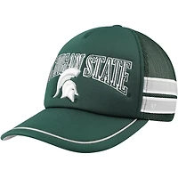 Casquette réglable de camionneur à bande latérale verte Michigan State Spartans '47 pour hommes