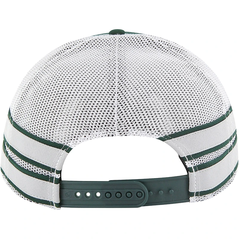 Casquette de camionneur réglable droite 8 des Spartans de l'État du Michigan '47 verte pour hommes