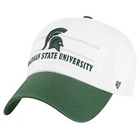 Casquette ajustable blanche Michigan State Spartans Gridiron Clean Up '47 pour homme