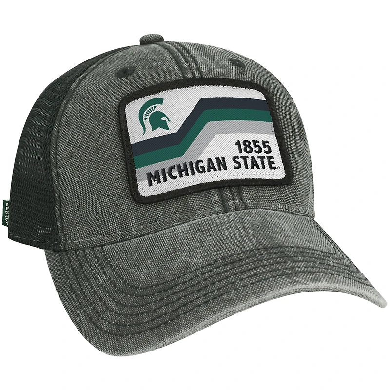 Casquette snapback de camionneur noire Michigan State Spartans Sun & Bars Dashboard pour hommes
