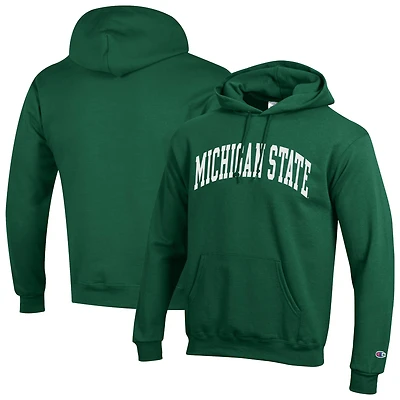 Sweat à capuche en polaire Basic Arch pour homme Champion Green Michigan State Spartans