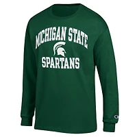 T-shirt vert à manches longues Champion Michigan State Spartans High Motor pour hommes