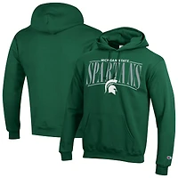 Sweat à capuche Champion vert pour homme, Michigan State Spartans Team Pride Powerblend