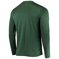 T-shirt à manches longues pour hommes Champion Green Michigan State Spartans Wordmark Slash