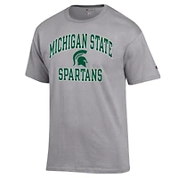 T-shirt Champion Heather Grey Michigan State Spartans High Motor pour hommes