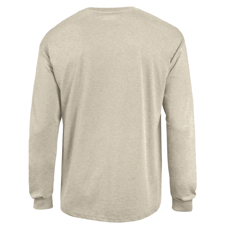 T-shirt à manches longues Champion Oatmeal Michigan State Spartans Neutral Arch pour homme