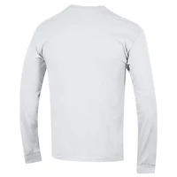 T-shirt à manches longues blanc Champion Michigan State Spartans avec logo Arch Over 2-Hit pour homme