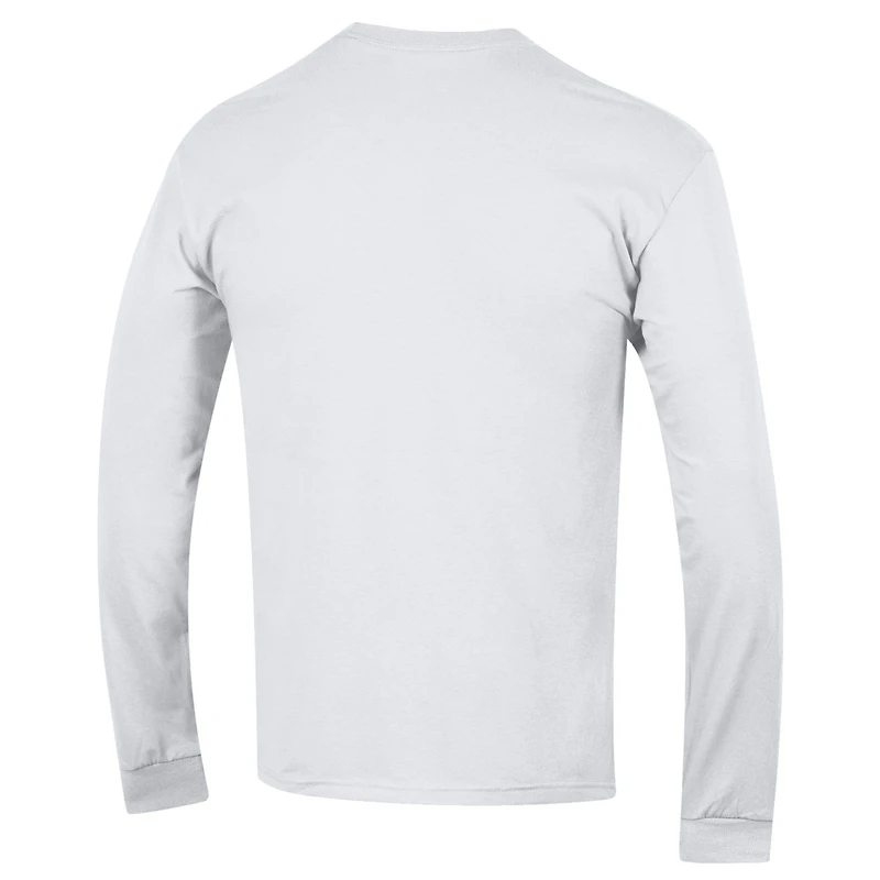T-shirt à manches longues blanc Champion Michigan State Spartans Basic Arch pour homme