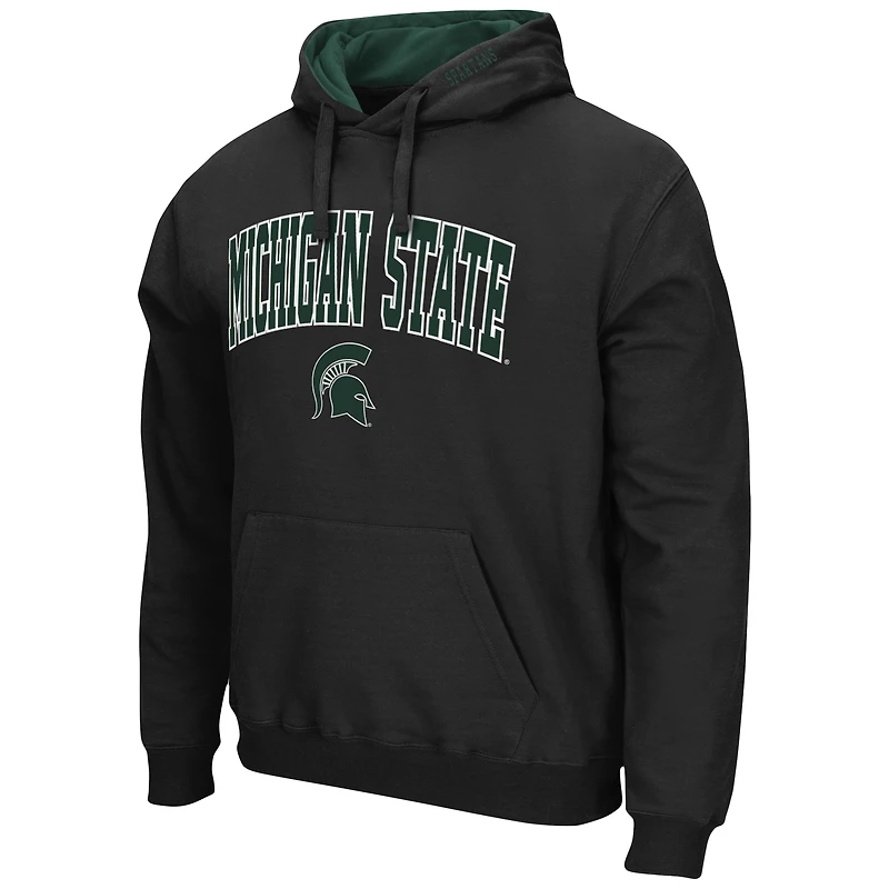 Sweat à capuche Colosseum noir Michigan State Spartans Arch & Logo 3.0 pour hommes
