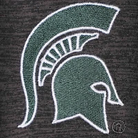 Men's Colosseum Black Michigan State Spartans Big & Tall Down Swing Polo