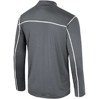 Coupe-vent Colosseum noir Michigan State Spartans Cameron pour hommes avec quart de zip