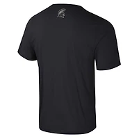 Men's Colosseum Black Michigan State Spartans Color Pop Active Blend T-Shirt