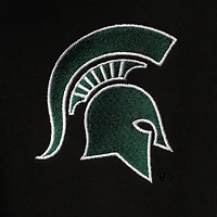 Veste noire à quart de zip avec logo Colosseum Michigan State Spartans Tortugas pour hommes