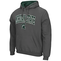 Sweat à capuche Colosseum Charcoal Michigan State Spartans Arch & Logo 3.0 pour homme