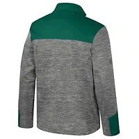 Men's Colosseum  Gray/Green Michigan State Spartans Guard Full-Zip Jacket