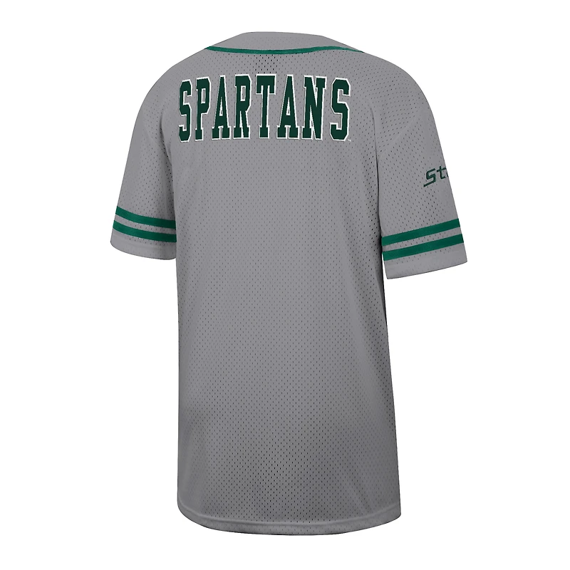 Maillot de baseball Free Spirited pour homme, vert Colosseum, Michigan State Spartans