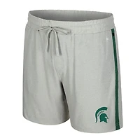 Short Mac gris Colosseum pour homme des Spartans de l'État du Michigan