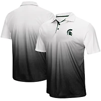 Men's Colosseum Gray Michigan State Spartans Magic Team Logo Polo
