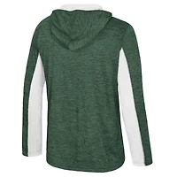 Men's Colosseum Green Michigan State Spartans Always Sunny Quarter-Zip Hoodie