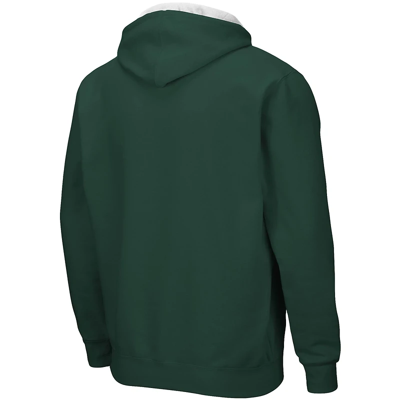 Sweat à capuche zippé Colosseum Michigan State Spartans Big & Tall pour homme