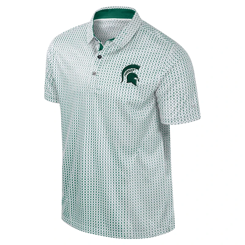 Polo Marty Rival vert Colosseum pour homme des Spartans de l'État du Michigan grande taille