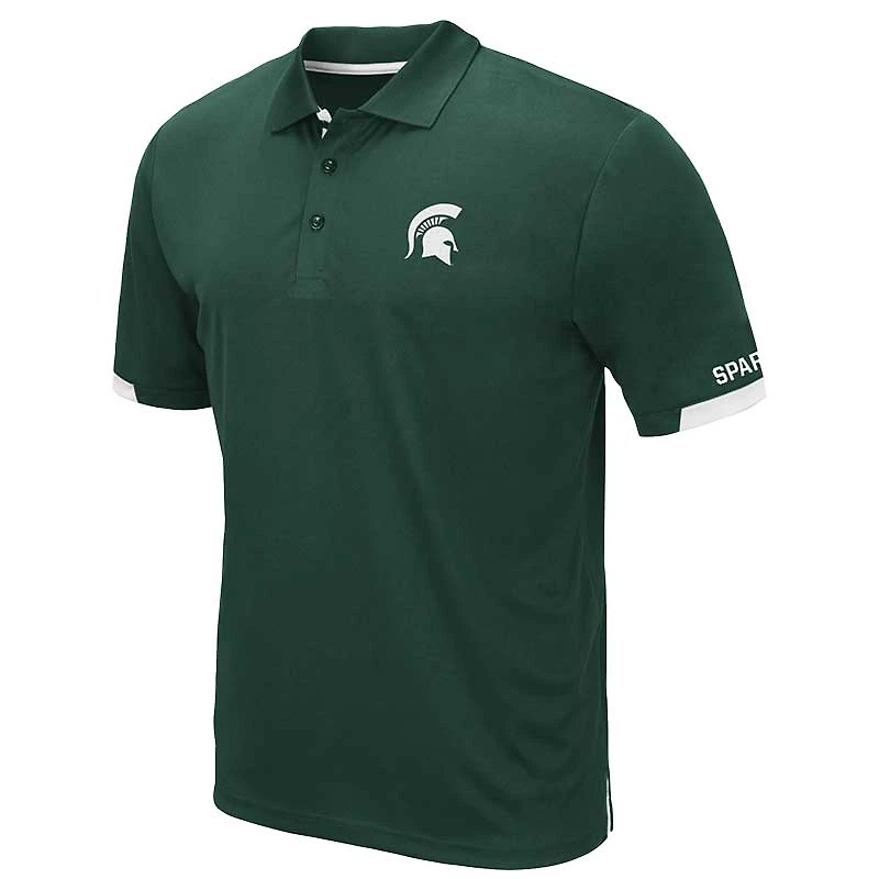 Colosseum Green Michigan State Spartans Big & Tall Santry Polo pour homme