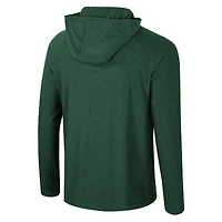 T-shirt à capuche manches longues raglan en jersey Cloud Michigan State Spartans pour hommes Colosseum vert